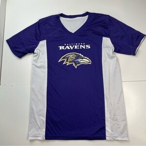 Baltimore Ravens Football Jersey size M Flag NFL Football Reversible 2 lined